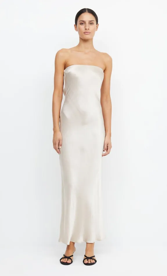 Women MOON DANCE STRAPLESS DRESS 8211 SAND Bec Bridge Bridesmaid Dresses