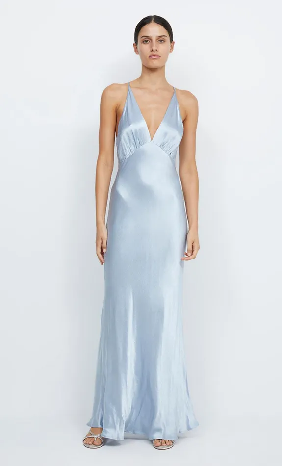 Women MOON DANCE V MAXI DRESS 8211 DUSTY BLUE Bec Bridge Wedding Guest