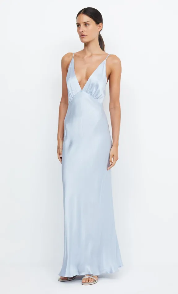 Women MOON DANCE V MAXI DRESS 8211 DUSTY BLUE Bec Bridge Wedding Guest