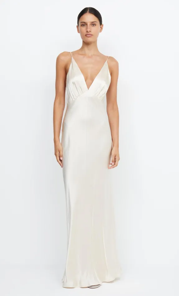 Women MOON DANCE V MAXI DRESS 8211 SAND Bec Bridge Bridesmaid Dresses