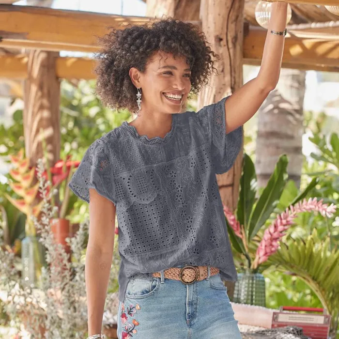 Women Nova Dreamer Top White Sundance Catalog Tops Women Nova Dreamer Top White Sundance Catalog Tops
