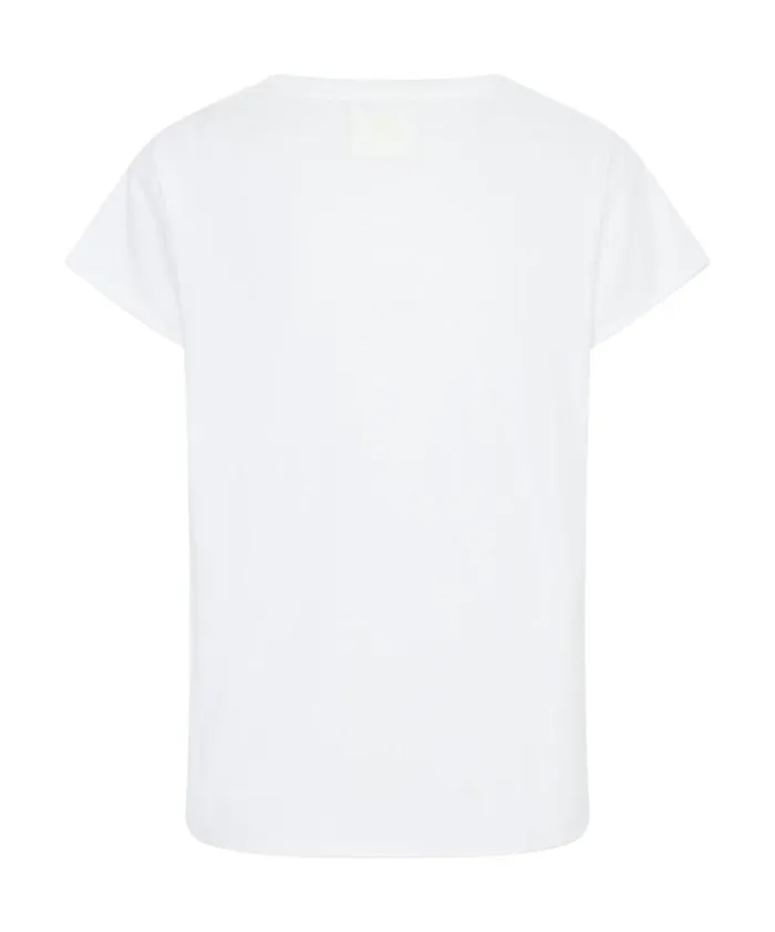 Women NUIT NOIRE ORGANIC DEEP V CUT OUT TEE One Teaspoon Tees and Tanks