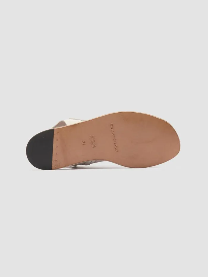Women Officine Creative Footwear ITACA 033 White Leather Sandals Women Officine Creative Footwear ITACA 033 White Leather Sandals