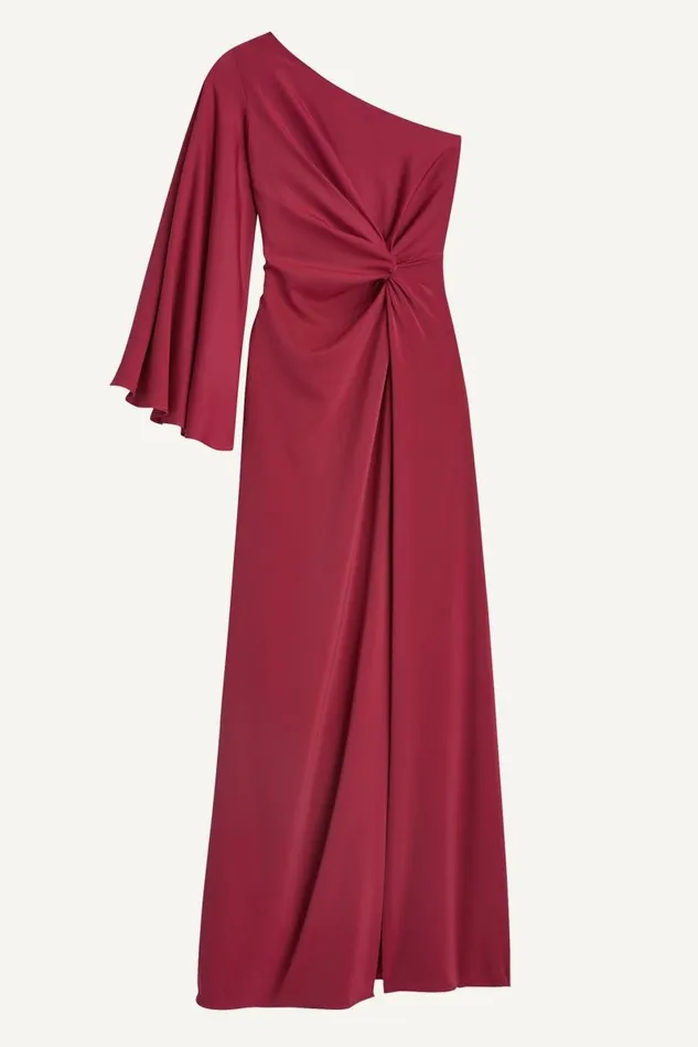 Women ONE SHOULDER GOWN WITH SLIT Cactus Flower Donna Karan New York Dresses And Jumpsuits Women ONE SHOULDER GOWN WITH SLIT Cactus Flower Donna Karan New York Dresses And Jumpsuits