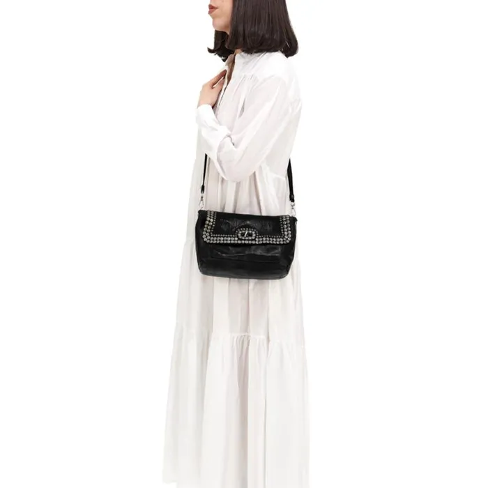 Women Orchidea Black Campomaggi Crossbody Bags Women Orchidea Black Campomaggi Crossbody Bags