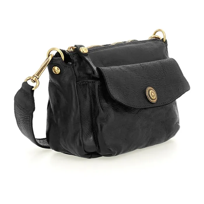 Women Ossidiana Black Campomaggi Mini Bags Women Ossidiana Black Campomaggi Mini Bags
