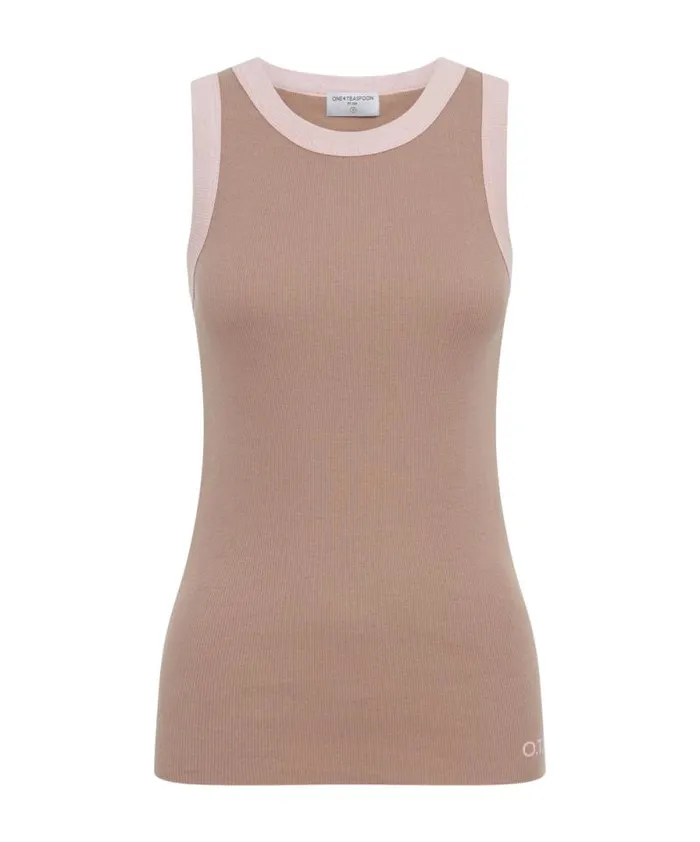 Women OTS 2 TONE EQUIPMENT TANK One Teaspoon Tees and Tanks Women OTS 2 TONE EQUIPMENT TANK One Teaspoon Tees and Tanks