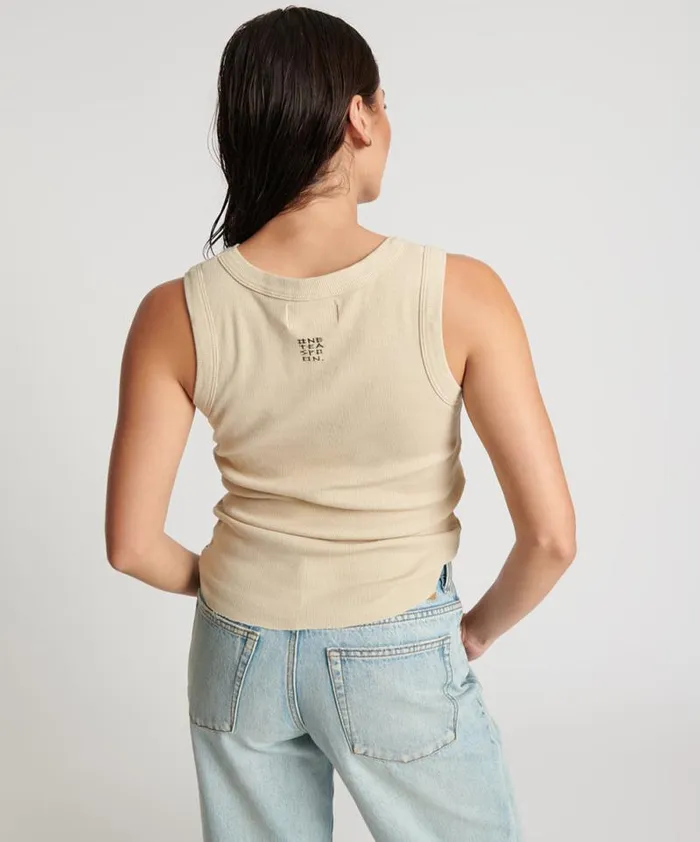 Women OTS EQUIPMENT TANK WHITE One Teaspoon Tees and Tanks Women OTS EQUIPMENT TANK WHITE One Teaspoon Tees and Tanks