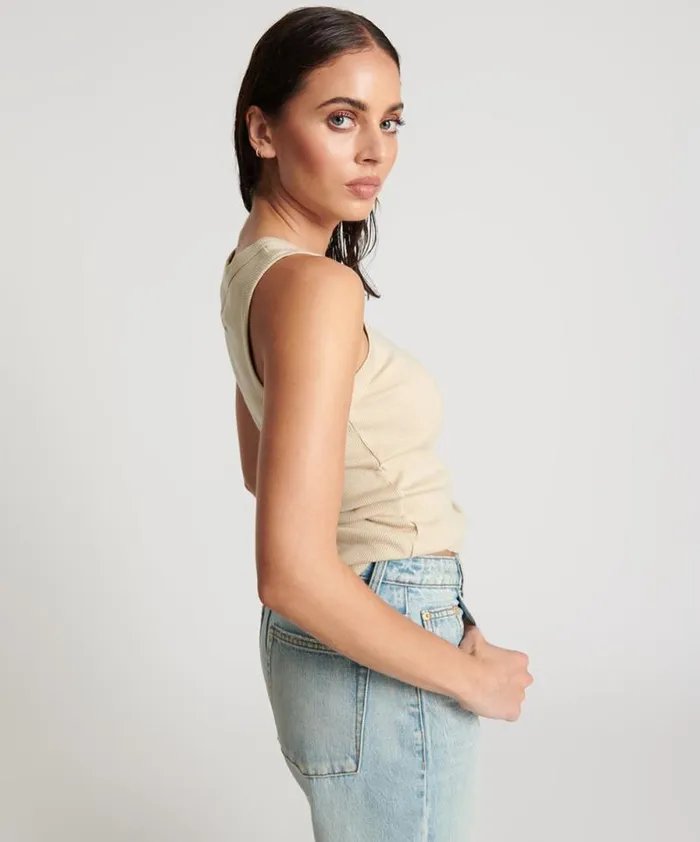 Women OTS EQUIPMENT TANK WHITE One Teaspoon Tees and Tanks Women OTS EQUIPMENT TANK WHITE One Teaspoon Tees and Tanks