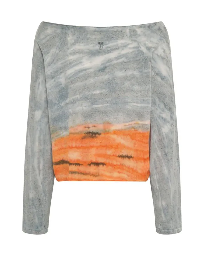 Women OTS ORGANIC RUMBLE CROPPED LONGSLEEVE TEE One Teaspoon Tops Women OTS ORGANIC RUMBLE CROPPED LONGSLEEVE TEE One Teaspoon Tops