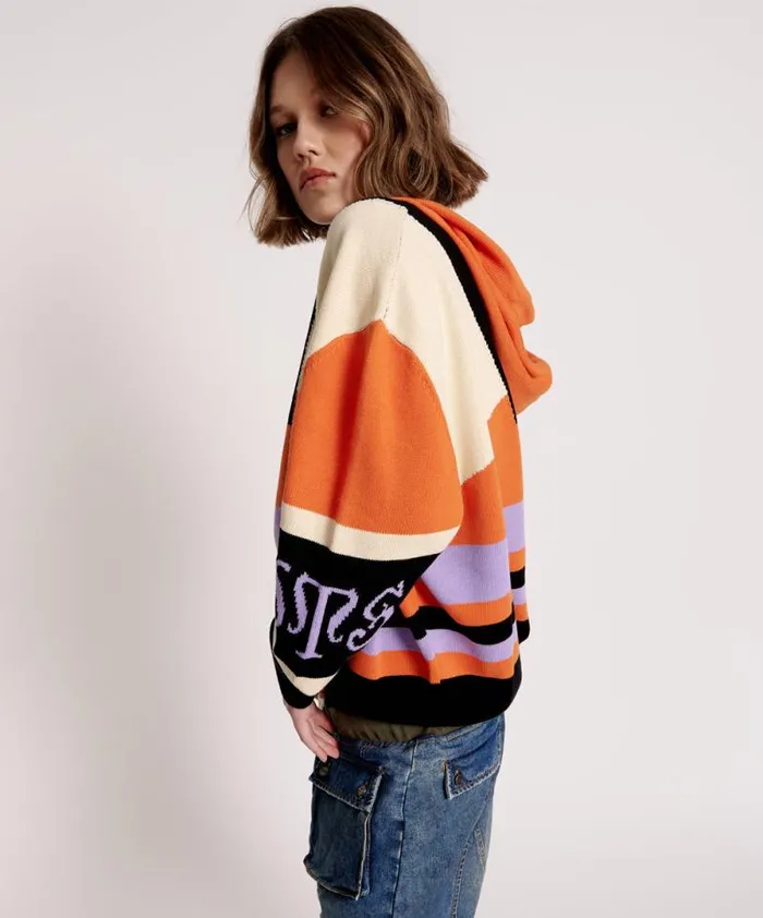 Women OTS REACTIVE KNIT HOODY One Teaspoon Knitwear Women OTS REACTIVE KNIT HOODY One Teaspoon Knitwear