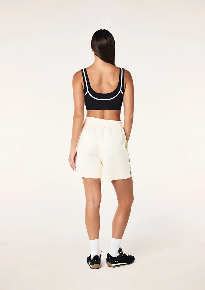Women PE Nation PRELUDE TRACK SHORT IN WHISPER WHITE ActivewearShorts