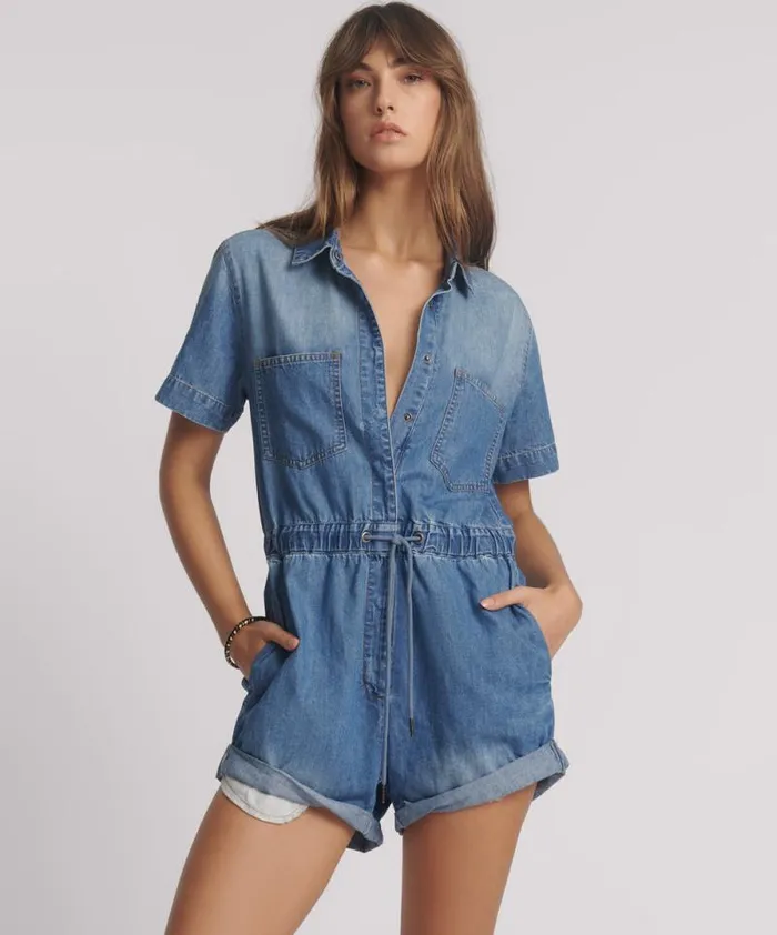 Women PACIFICA BILLIE JUMPSUIT One Teaspoon Denim Jumpsuits