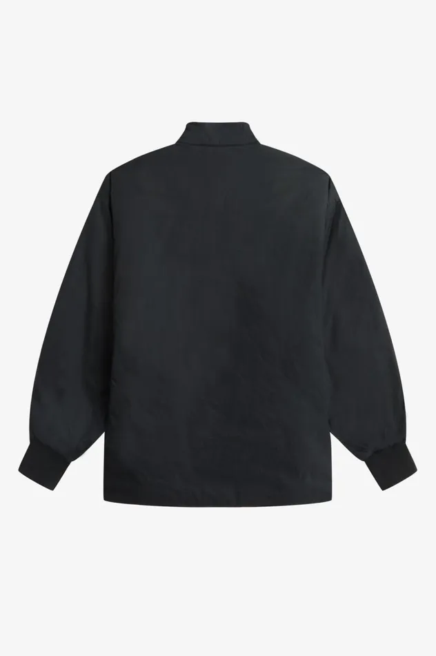 Women Padded ZipThrough Jacket Black Fred Perry Coats and Jackets