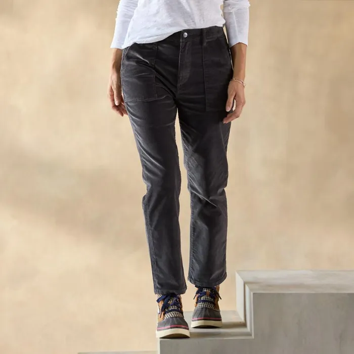 Women Palmer Corduroy Pants Dark Gray Sundance Catalog Pants and Shorts