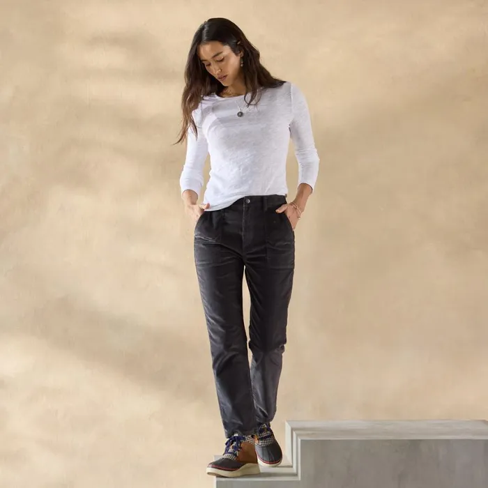 Women Palmer Corduroy Pants Dark Gray Sundance Catalog Pants and Shorts Women Palmer Corduroy Pants Dark Gray Sundance Catalog Pants and Shorts