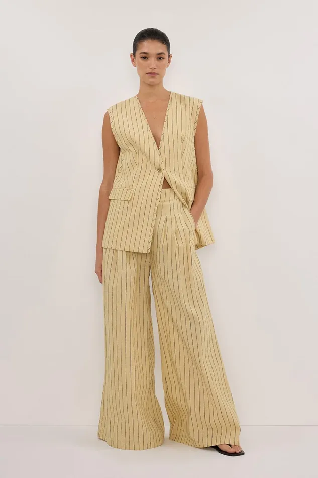 Women Pants DISSH OLLIE DUNE STRIPE WIDE LEG PANT