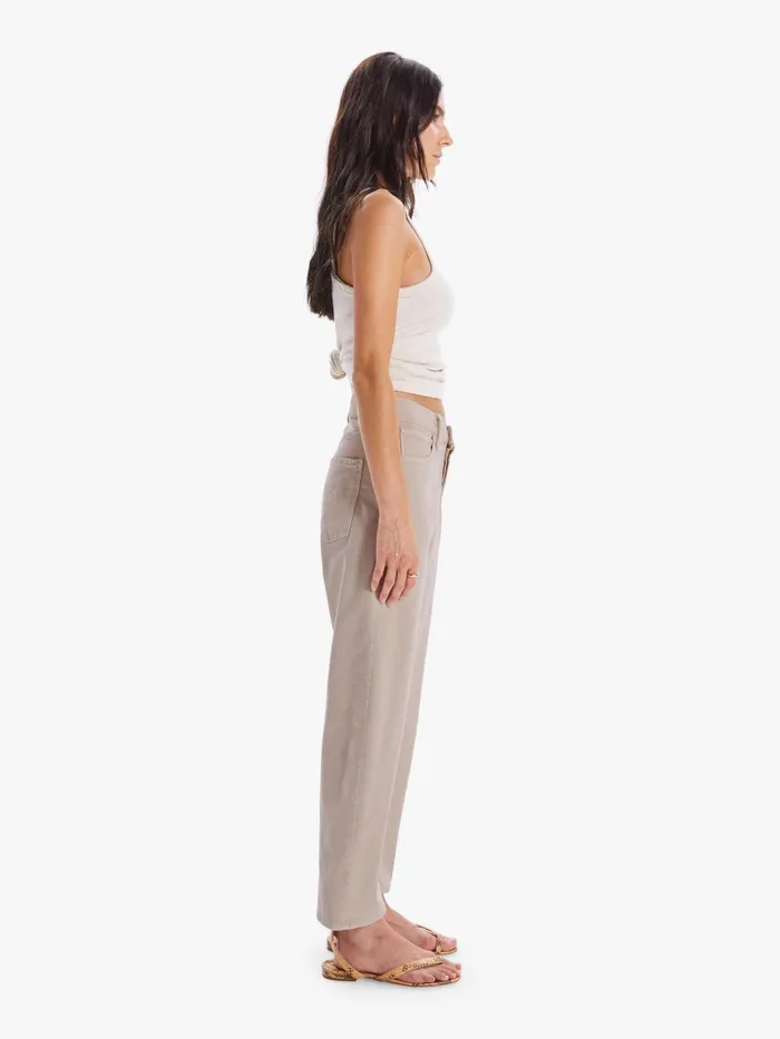 Women Pants Mother Denim The Ditcher Crop Beigekhaki
