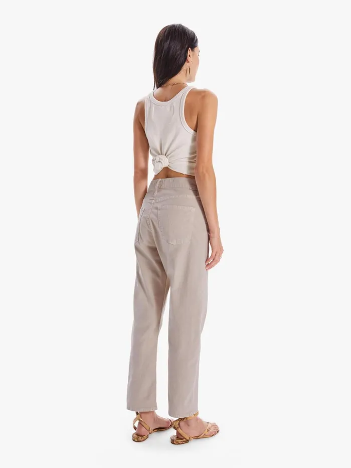 Women Pants Mother Denim The Ditcher Crop Beigekhaki