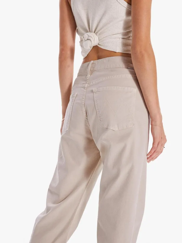 Women Pants Mother Denim The Ditcher Crop Beigekhaki