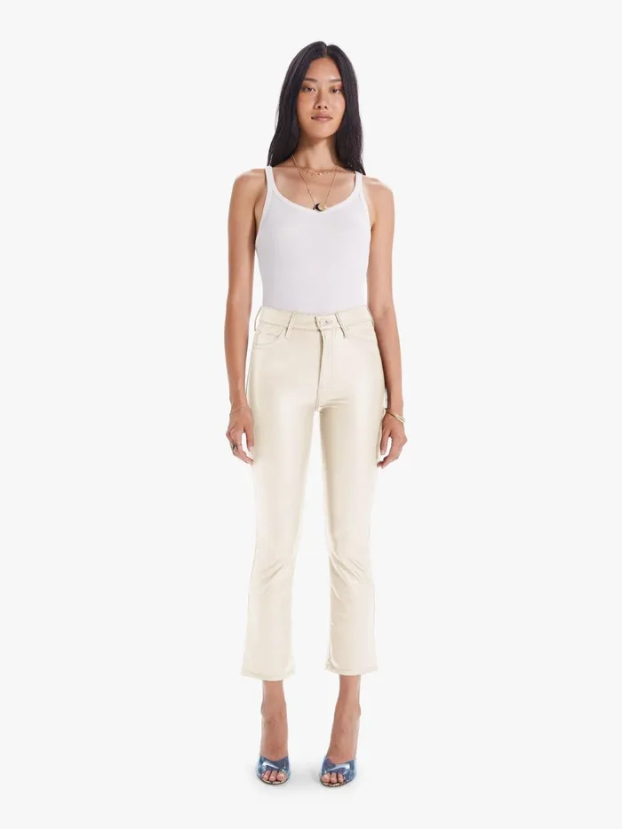 Women Pants Mother Denim The Insider Ankle Natural