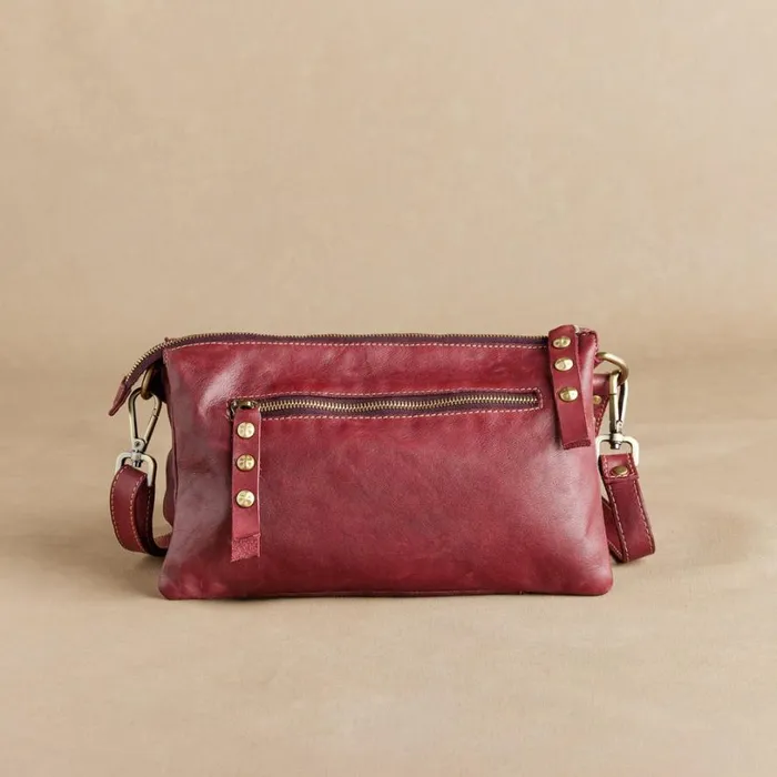 Women Paola Studded Crossbody Bag Bordeaux Sundance Catalog Handbags Women Paola Studded Crossbody Bag Bordeaux Sundance Catalog Handbags