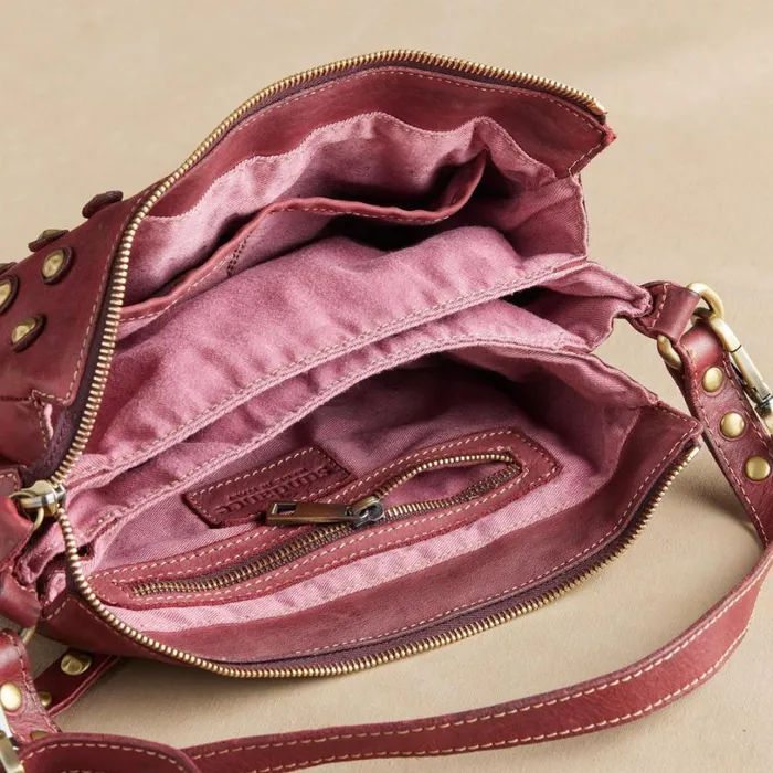 Women Paola Studded Crossbody Bag Bordeaux Sundance Catalog Handbags Women Paola Studded Crossbody Bag Bordeaux Sundance Catalog Handbags