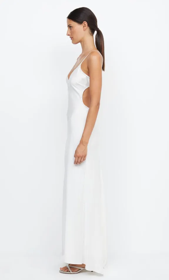 Women PARADISE SILK BEADED MAXI DRESS 8211 IVORY Bec Bridge Maxi Dresses