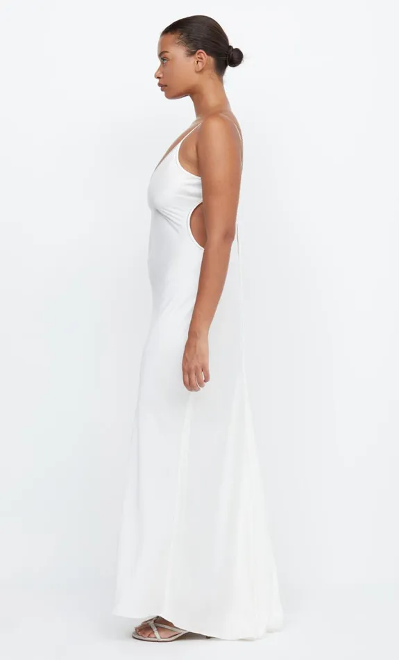 Women PARADISE SILK BEADED MAXI DRESS 8211 IVORY Bec Bridge Maxi Dresses
