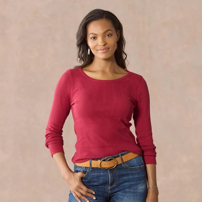Women Perfect Pointelle Crewneck White Sundance Catalog Tops Women Perfect Pointelle Crewneck White Sundance Catalog Tops