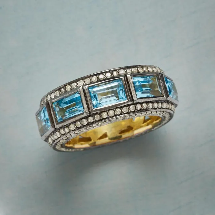 Women Perimeters Topaz Ring Sundance Catalog Rings