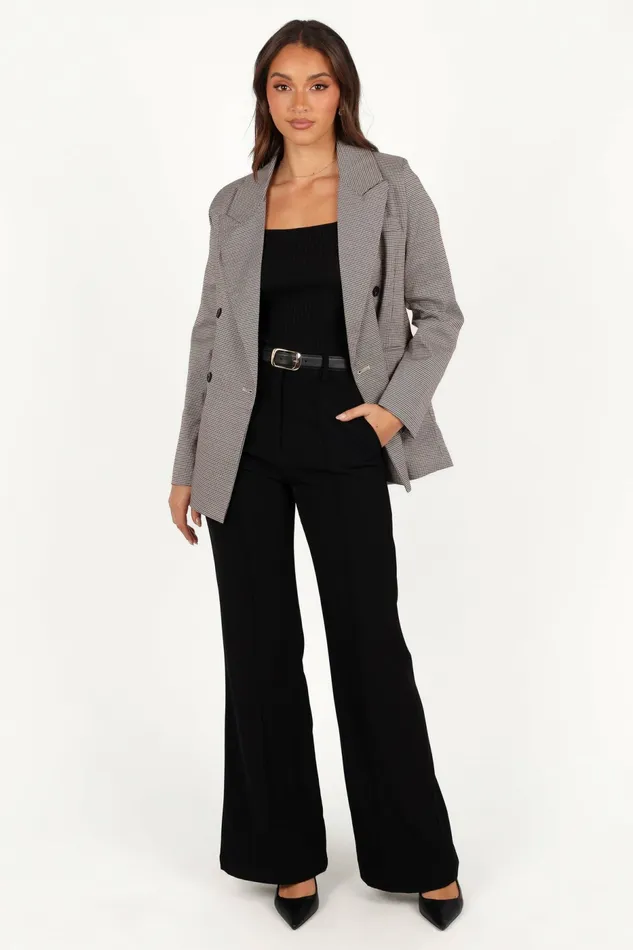 Women Petal and Pup Juliette Blazer BrownCream Blazers