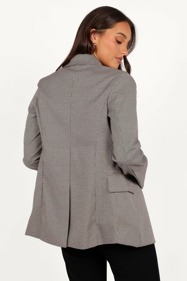 Women Petal and Pup Juliette Blazer BrownCream Blazers