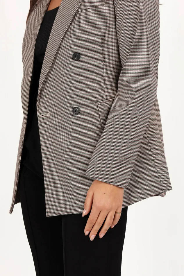 Women Petal and Pup Juliette Blazer BrownCream Blazers