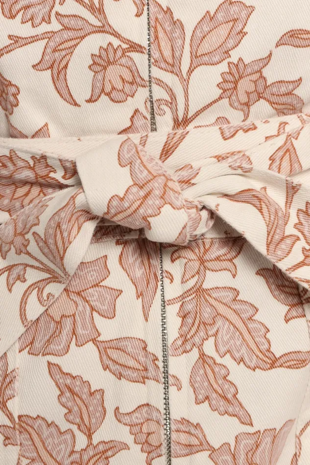 Women Petal and Pup Valerie Jumpsuit Ivory Tan Denim