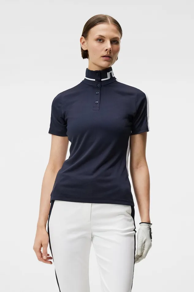 Women Pip Polo JL Navy JLindeberg Polo Shirts