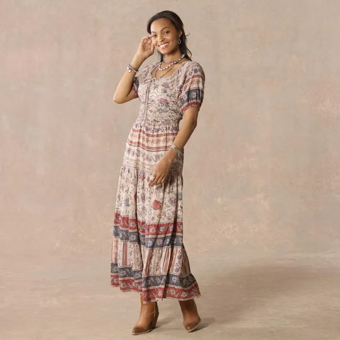 Women Plaza Print Dress Ivory Sundance Catalog Dresses and Jumpsuits Women Plaza Print Dress Ivory Sundance Catalog Dresses and Jumpsuits
