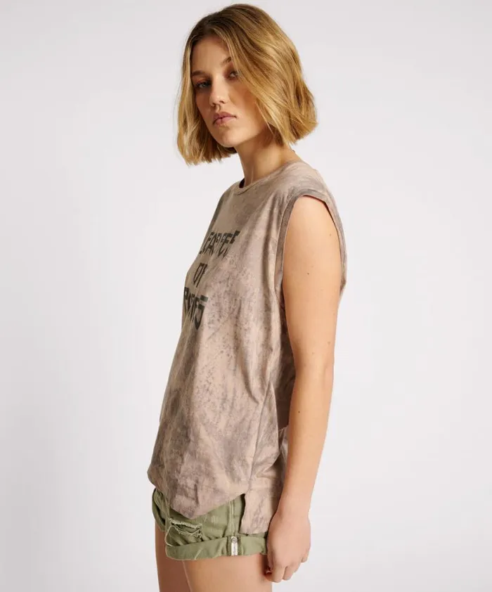 Women PLEASURE SPLIT SEAM HAND DYED TANK One Teaspoon Tees and Tanks Women PLEASURE SPLIT SEAM HAND DYED TANK One Teaspoon Tees and Tanks