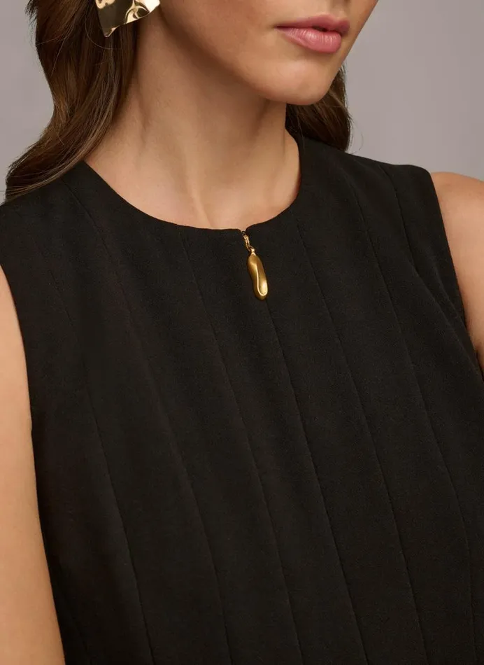 Women PLEATED SKIRT DRESS Black Donna Karan New York Dresses And Jumpsuits Women PLEATED SKIRT DRESS Black Donna Karan New York Dresses And Jumpsuits