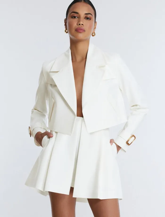 Women Pleated Skort Gardenia BCBG Suiting Women Pleated Skort Gardenia BCBG Suiting