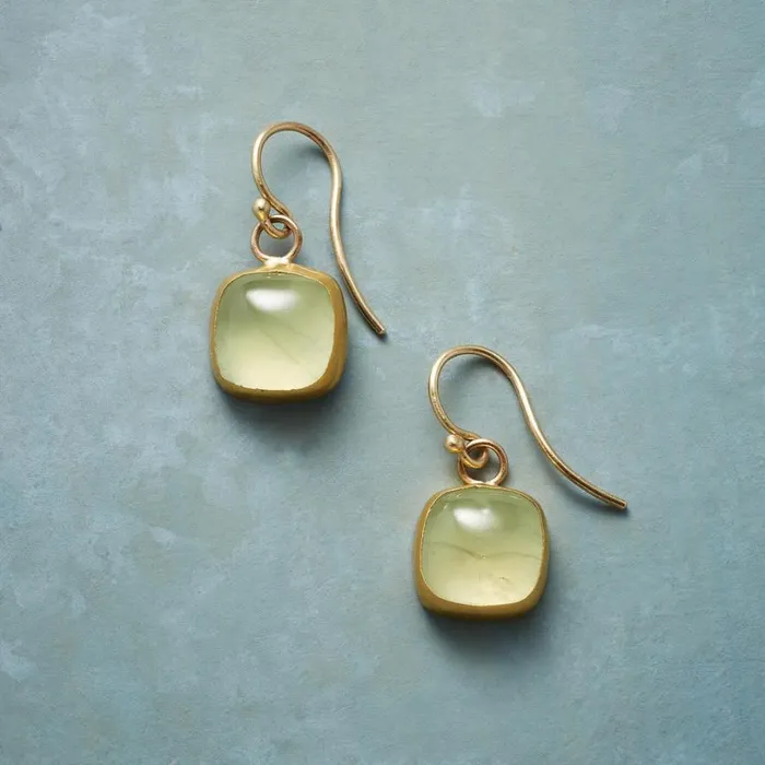 Women Pretty In Prehnite Earrings Sundance Catalog Earrings