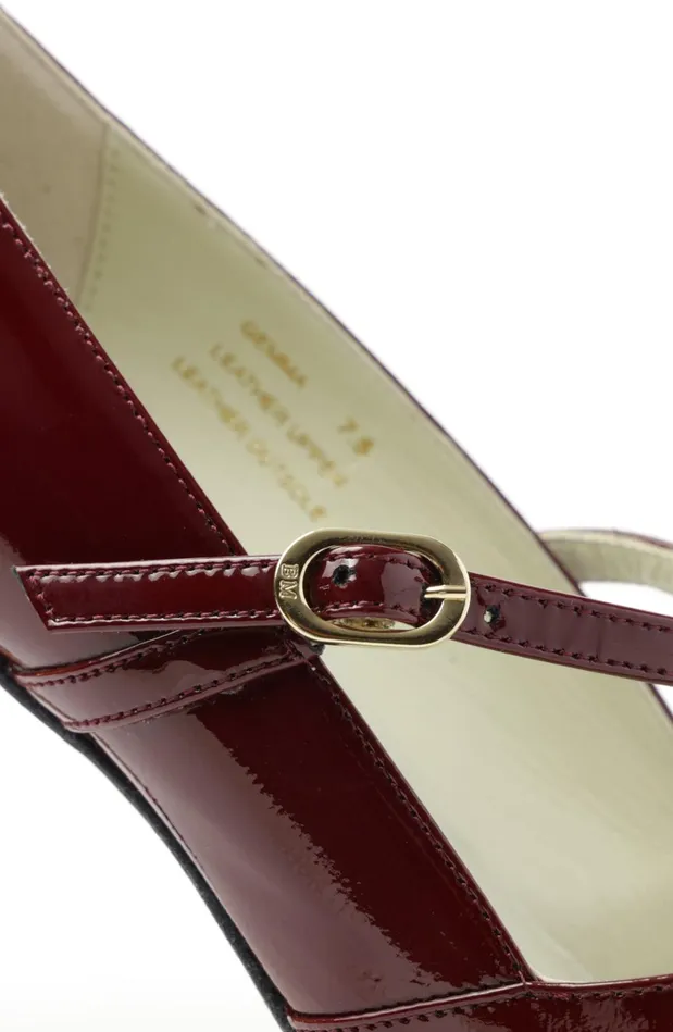 Women Pumps Bruno Magli Gemma MaryJane Leather Pump 8211 Bordeaux Patent Women Pumps Bruno Magli Gemma MaryJane Leather Pump 8211 Bordeaux Patent