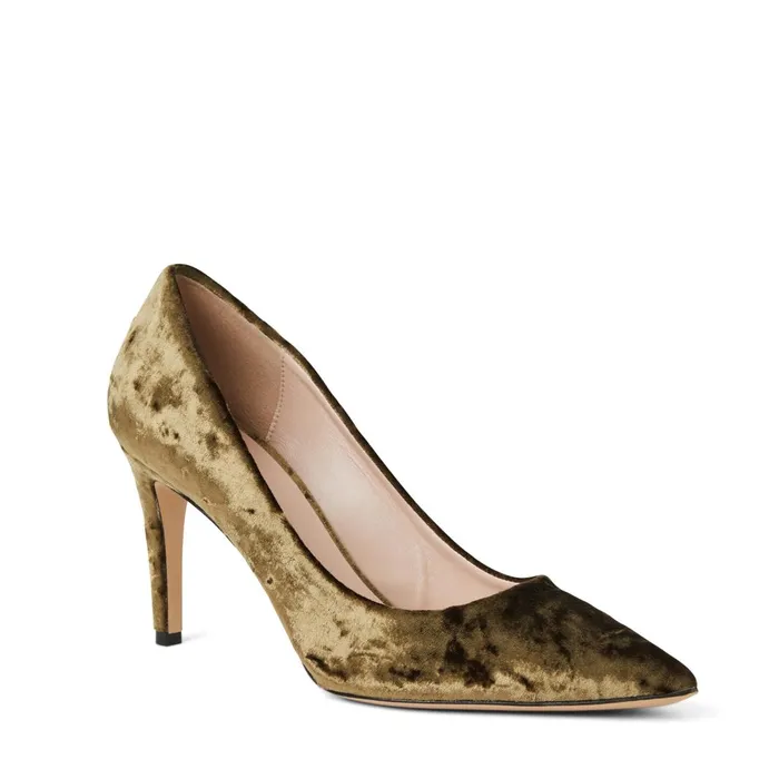 Women Pumps Bruno Magli Telma Pointed Toe Pump Olive Velvet