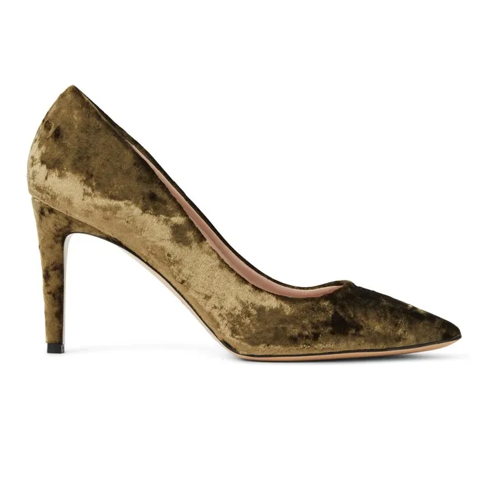 Women Pumps Bruno Magli Telma Pointed Toe Pump Olive Velvet Women Pumps Bruno Magli Telma Pointed Toe Pump Olive Velvet