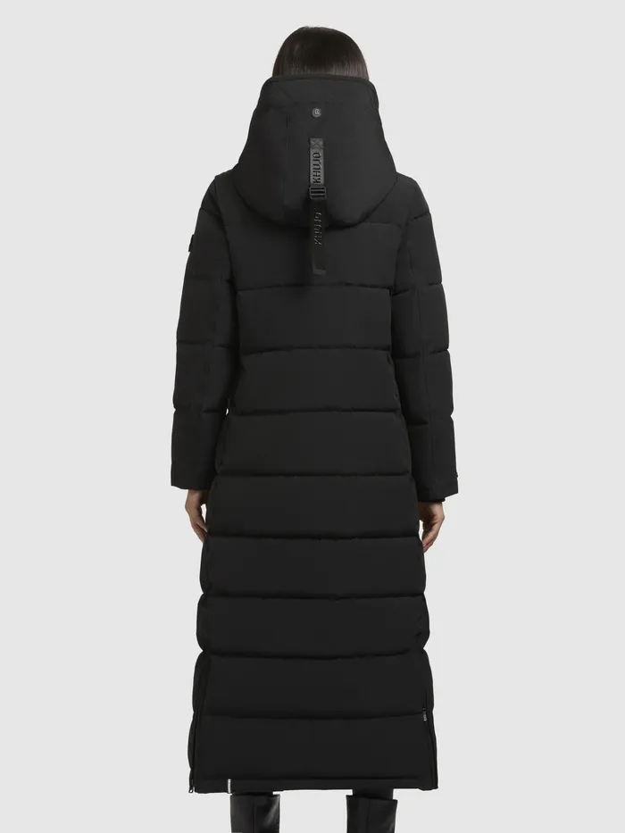 Women Quilted Coats KHUJO Mantel CLARESSE Schwarz Schwarz