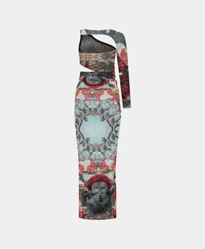 Women Red Grey Rigomane Dress Daily Paper Dresses Women Red Grey Rigomane Dress Daily Paper Dresses