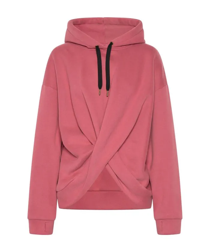 Women RED VELVET LUXE TWISTED HOODY One Teaspoon Hoodies And Sweats Women RED VELVET LUXE TWISTED HOODY One Teaspoon Hoodies And Sweats