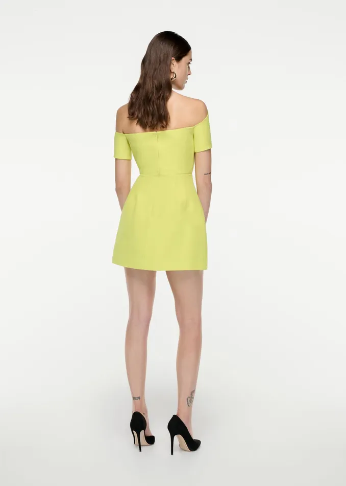 Women Roland Mouret Clothing Asymmetric Silk Wool Mini Dress
