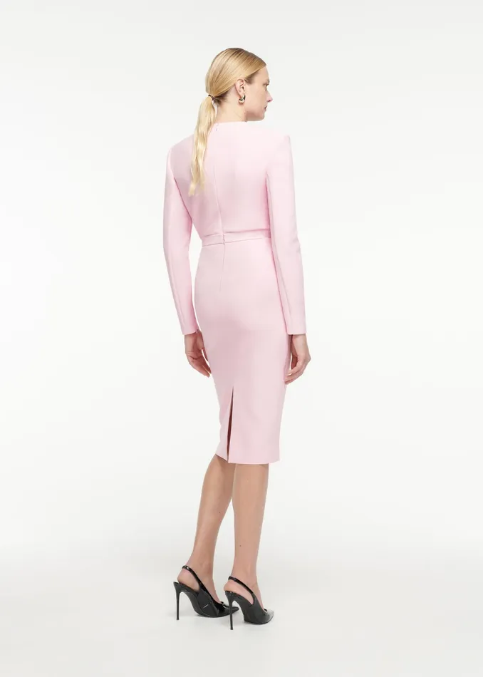 Women Roland Mouret Clothing Crepe Midi Skirt