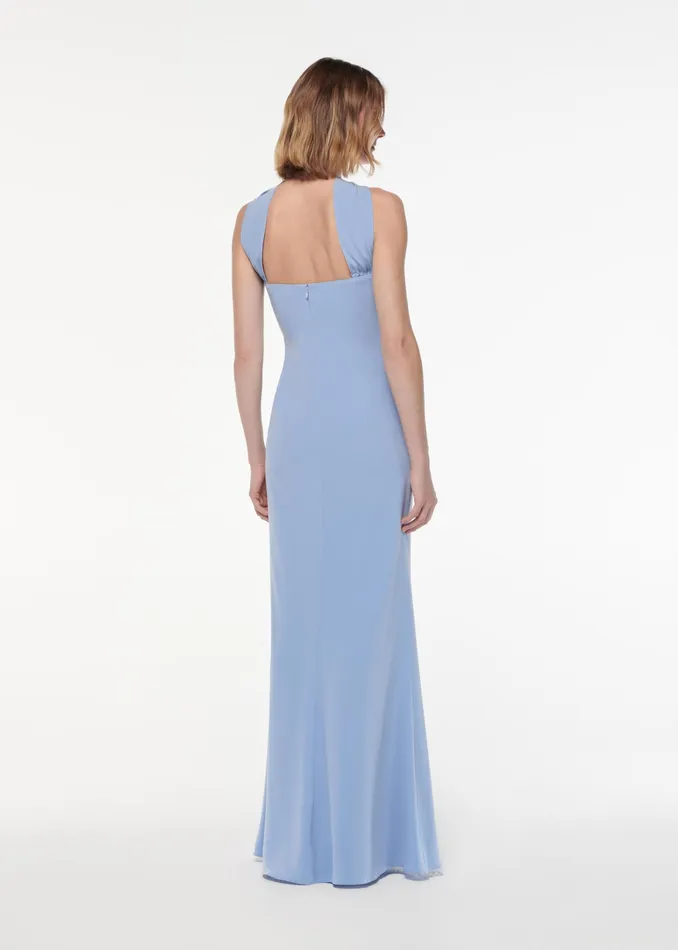 Women Roland Mouret Clothing Sash Satin Crepe Gown